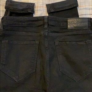 Black All Saints, mast fit, stretchy skinny jeans